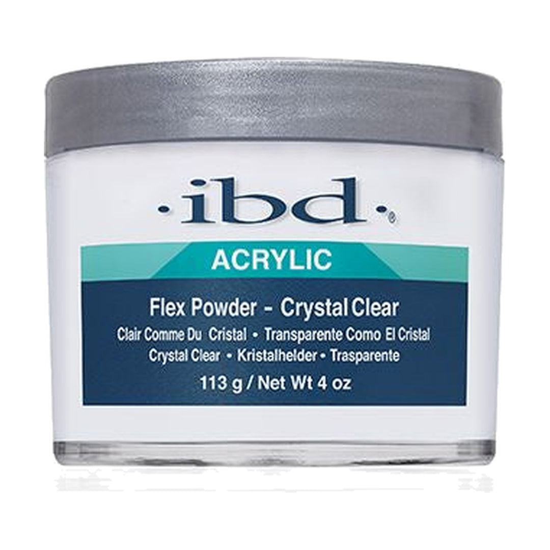 ibd Flex acrylic powder Crystal Clear 4 oz jar