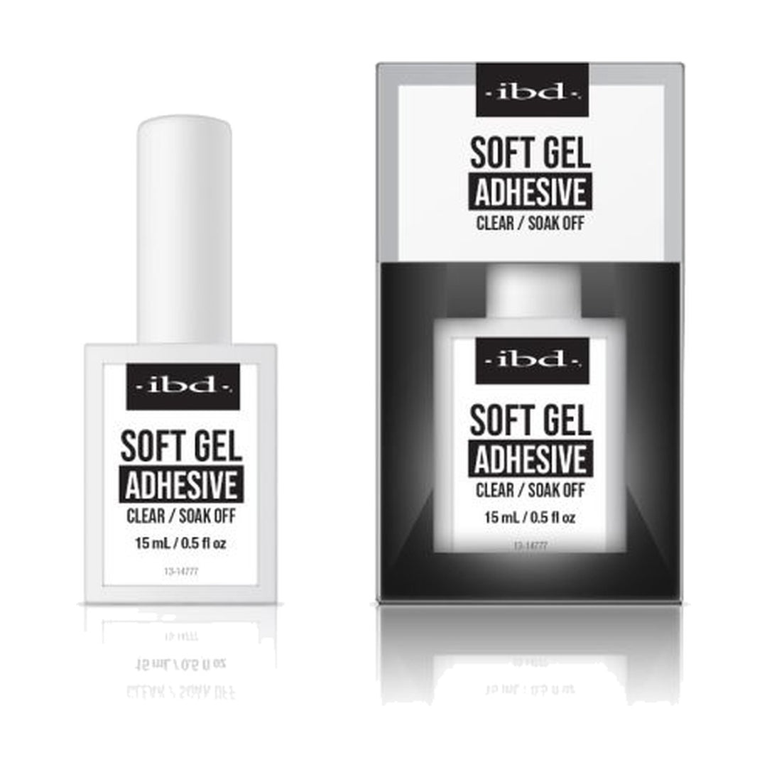ibd Soft Gel Adhesive 0.5 oz bottle and box