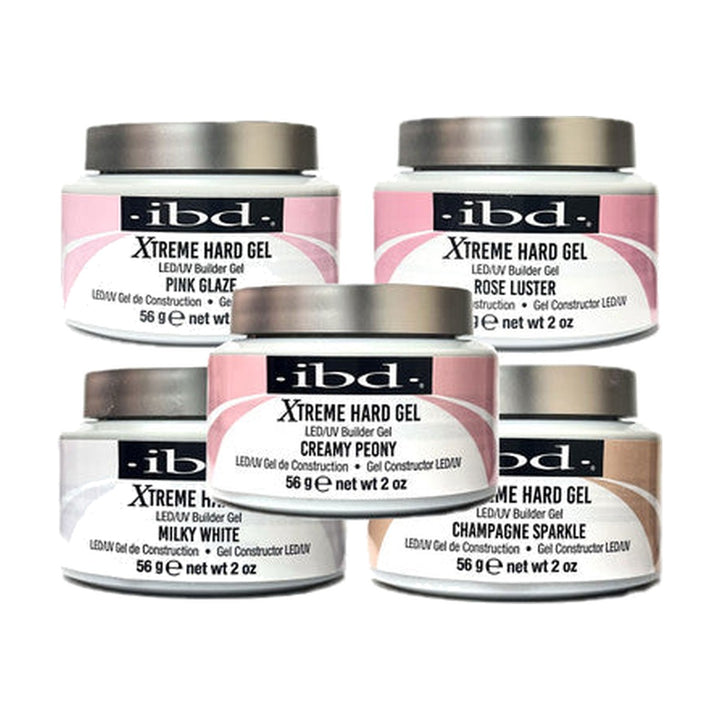 ibd Xtreme Hard Gel Milky White 2 oz, the five Xtreme Hard Gel shades