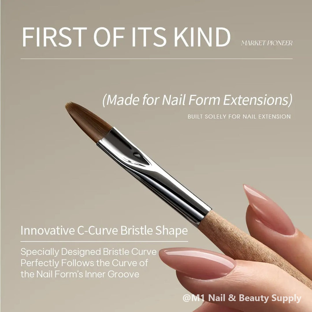 Mr Nail W520 C-Curve Gel Brush, made for nail form extensions