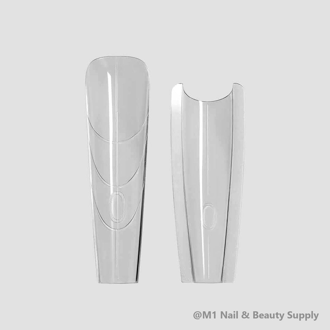 Mr Nail W555 thin trapezoid sandwich dual form: clear top mold and bottom mold