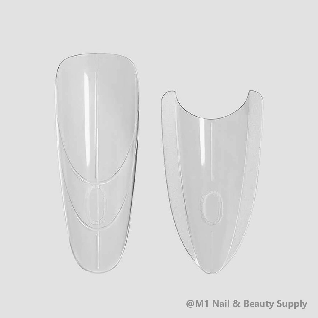 Mr Nail W557 oval sandwich dual form: clear top mold and bottom mold
