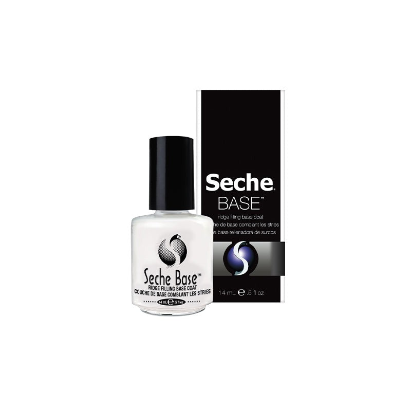 Seche Base Ridge Filling Base Coat, bottle and box, 14 ml / 0.5 fl oz