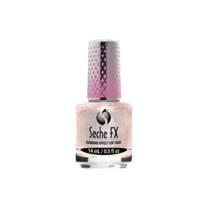 Seche FX Diamond Effect Top Coat Pink, bottle, 14 ml / 0.5 fl oz