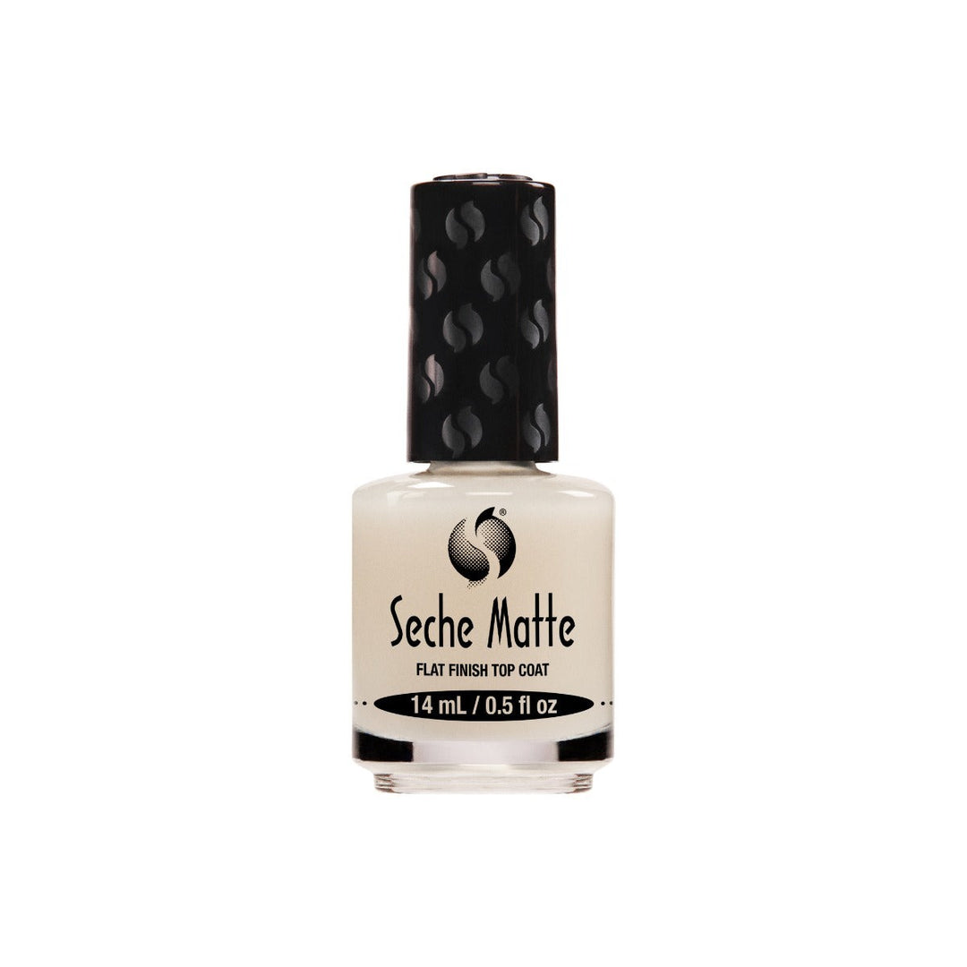 Seche Matte Flat Finish Top Coat, bottle, 14 ml / 0.5 fl oz