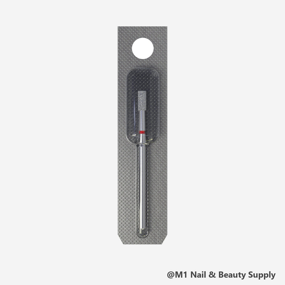 Staleks diamond nail drill bit, cylinder 2.5/6mm, red fine grit (view 2)