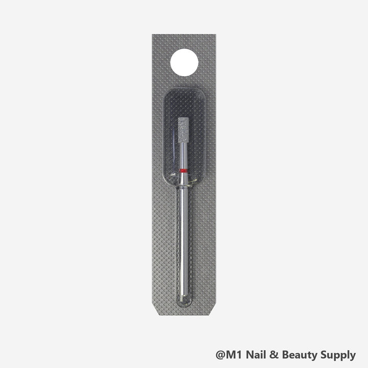 Staleks diamond nail drill bit, cylinder 2.5/6mm, red fine grit (view 2)