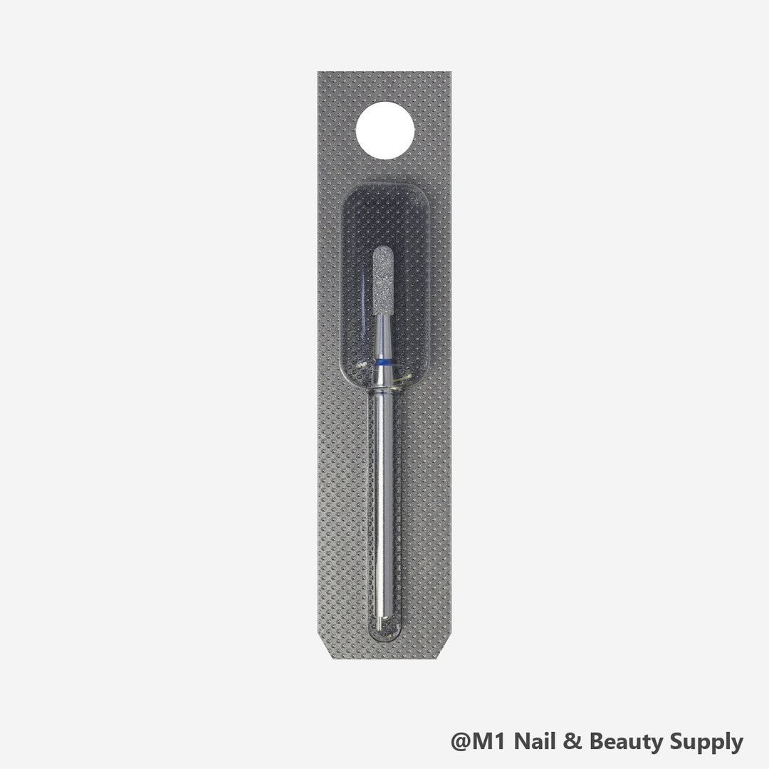 Staleks diamond nail drill bit, cylinder rounded 2.3/8mm, blue medium grit (view 2)