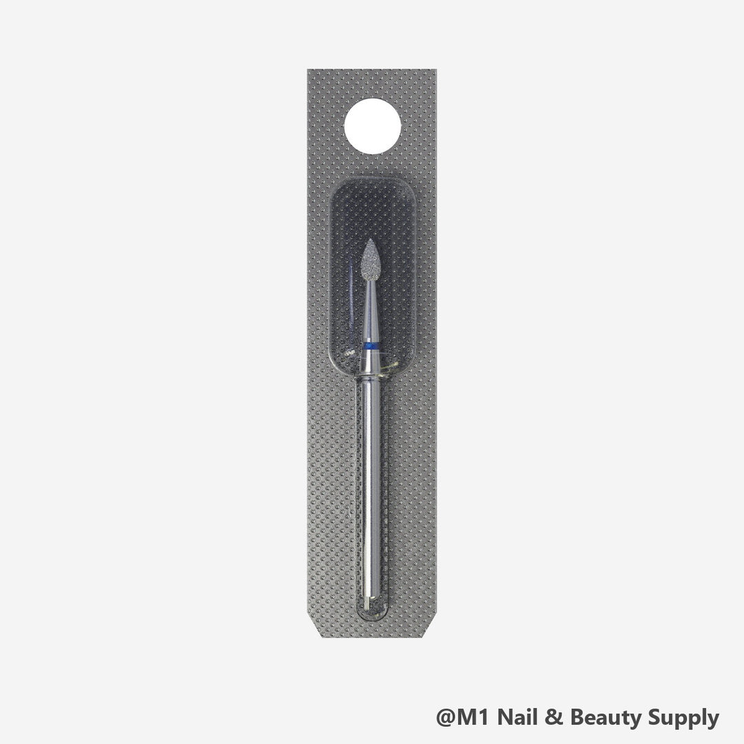 Staleks diamond nail drill bit, drop, blue medium grit (view 2)