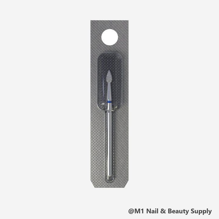 Staleks diamond nail drill bit, drop, blue medium grit (view 2)