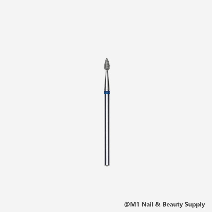 Staleks diamond nail drill bit, drop, blue medium grit