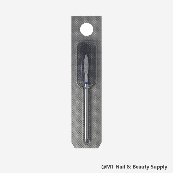 Staleks diamond nail drill bit, flame 2.3/10mm, blue medium grit (view 2)