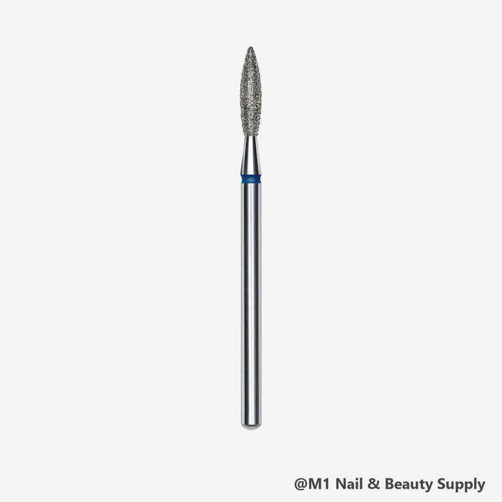 Staleks diamond nail drill bit, flame 2.3/10mm, blue medium grit