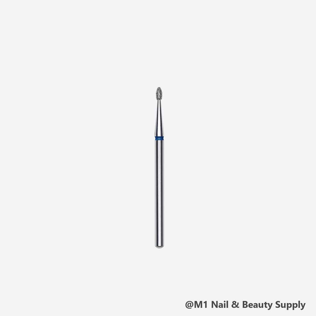 Staleks diamond nail drill bit, rounded bud, blue medium grit