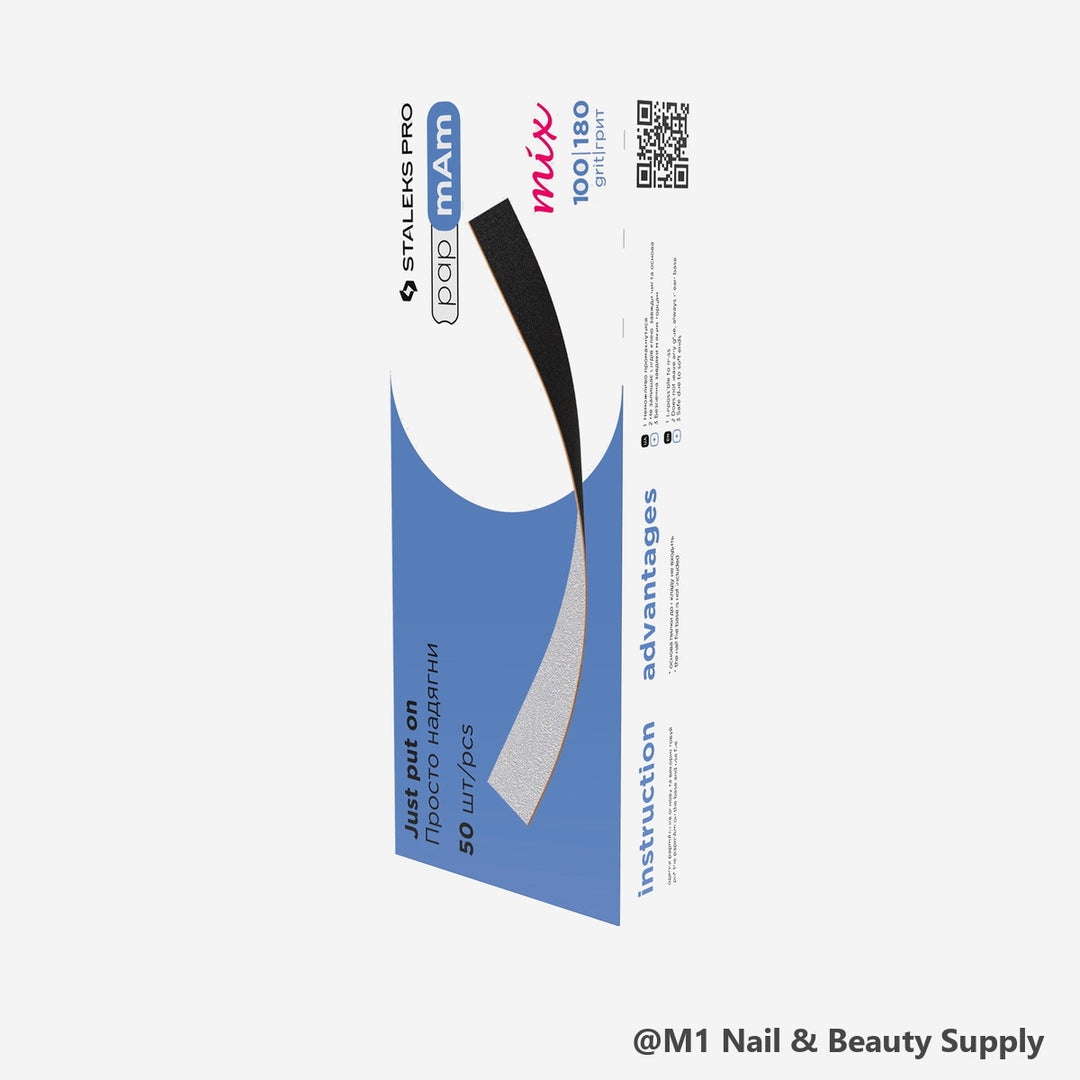 Staleks papmAm Expert 22 disposable nail files 100/180 grit, 50 pcs (view 3)