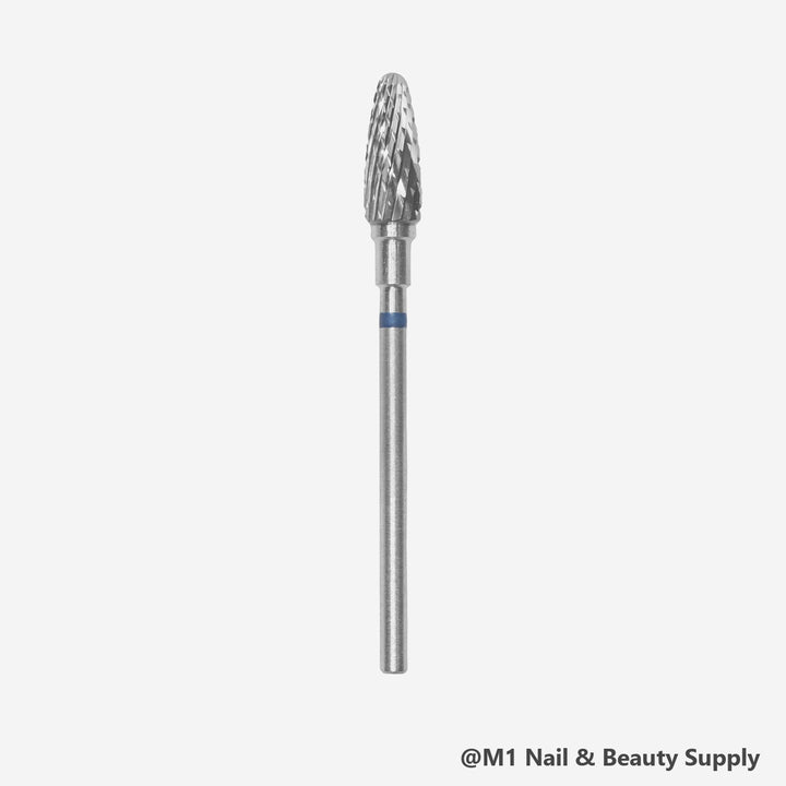 Staleks Expert carbide nail drill bit, corn 5 mm, blue medium cut