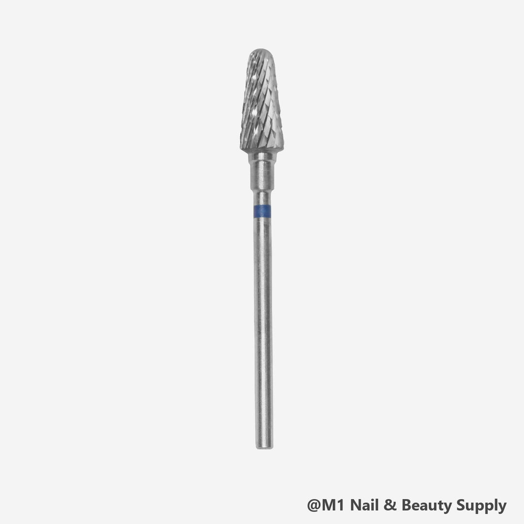 Staleks Expert carbide nail drill bit, frustum 6 mm, blue medium cut
