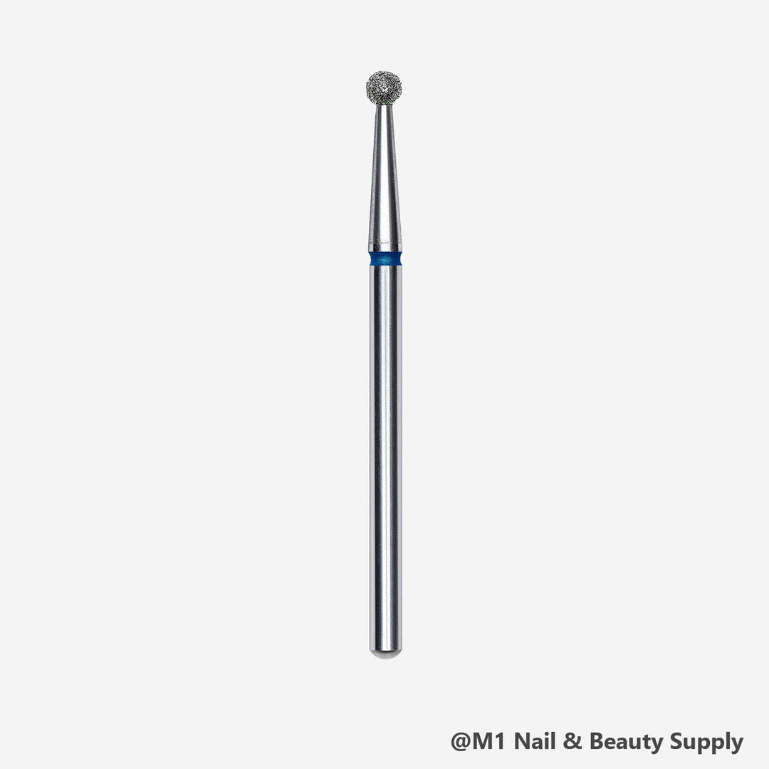 Staleks diamond nail drill bit, ball 2.5mm, blue medium grit