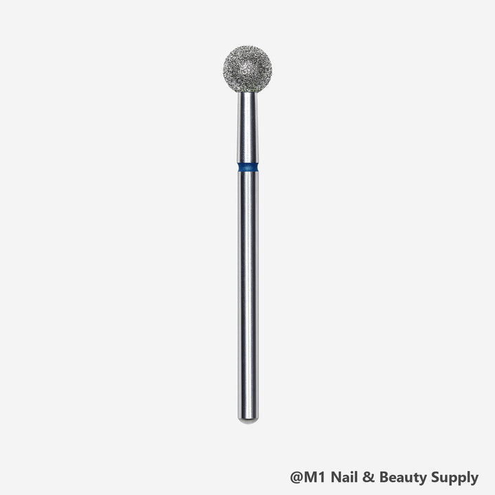 Staleks diamond nail drill bit, ball 5mm, blue medium grit