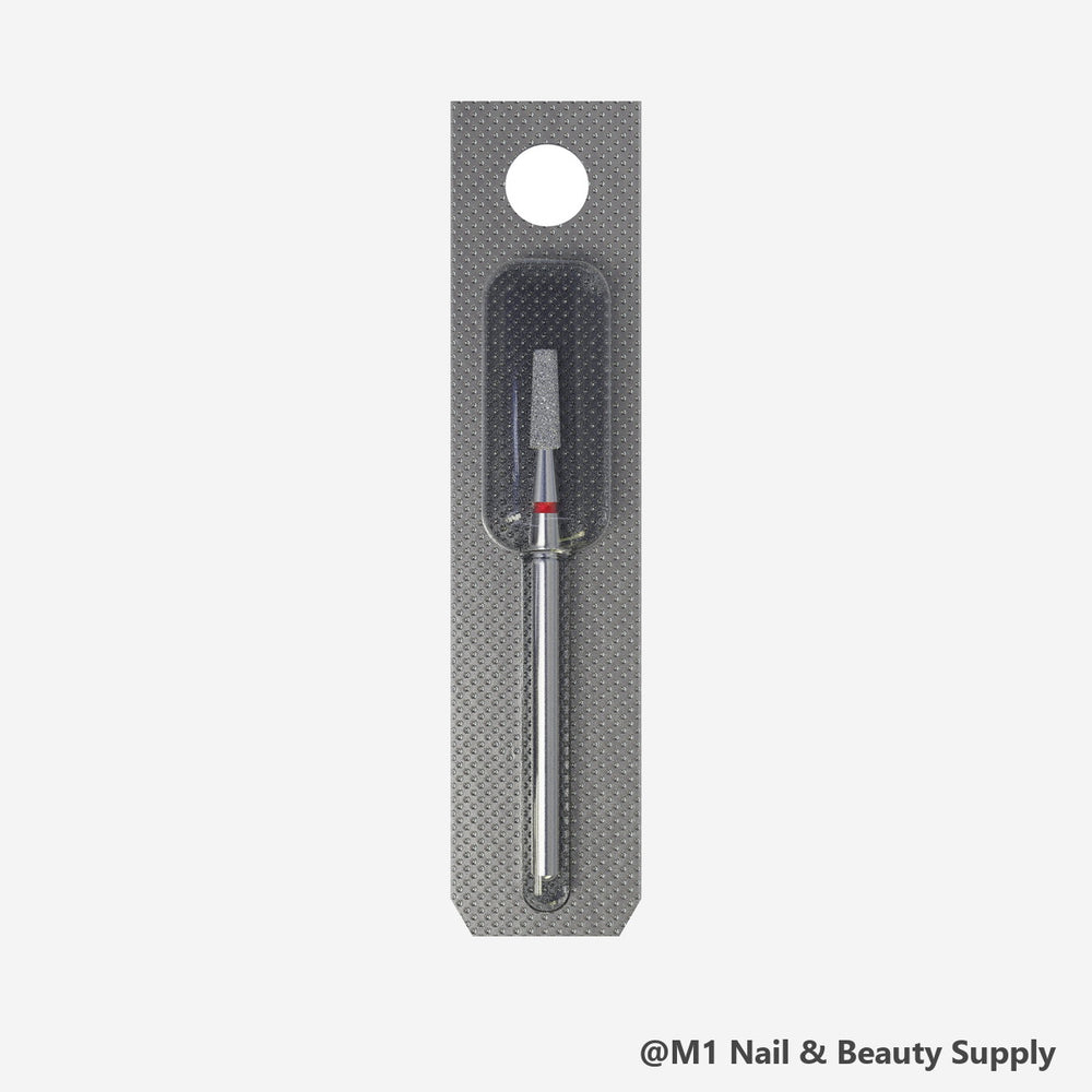 Staleks diamond nail drill bit, frustum 2.5mm, red fine grit (view 2)