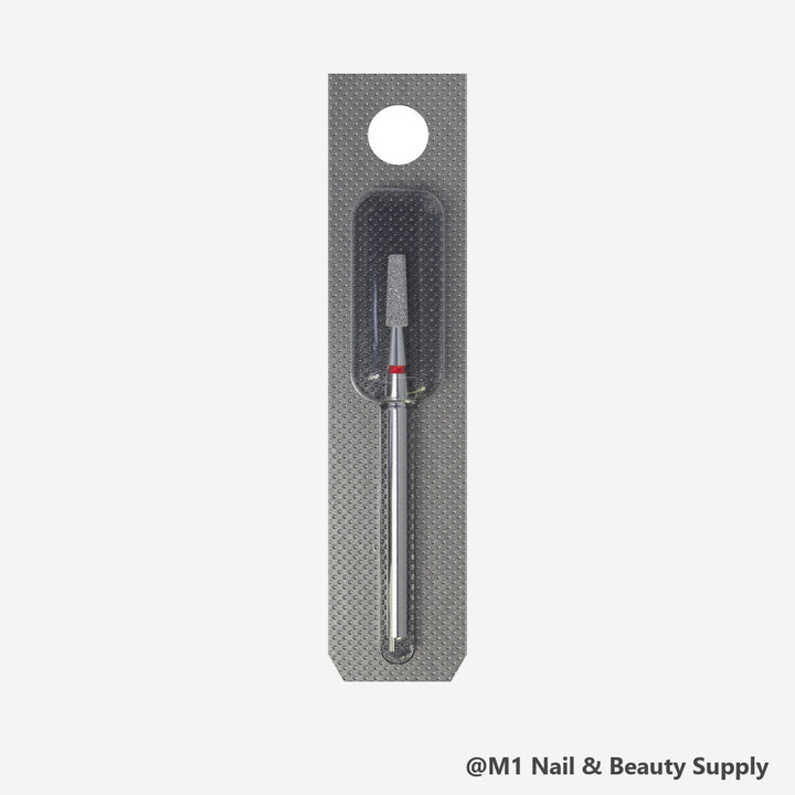 Staleks diamond nail drill bit, frustum 2.5mm, red fine grit (view 2)