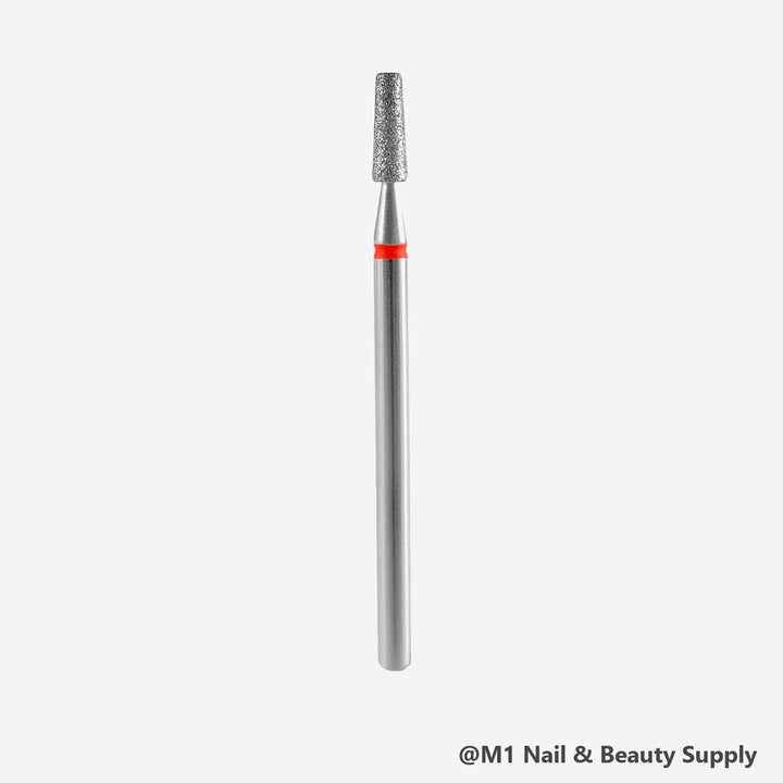 Staleks diamond nail drill bit, frustum 2.5mm, red fine grit