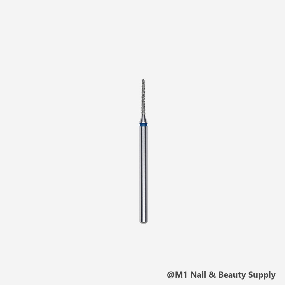 Staleks diamond nail drill bit, needle 1 mm, blue medium grit