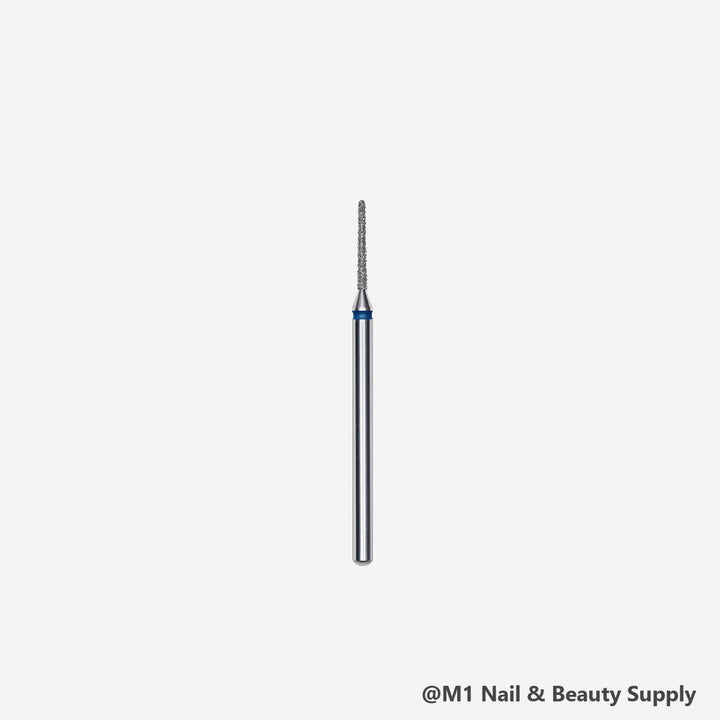 Staleks diamond nail drill bit, needle 1 mm, blue medium grit