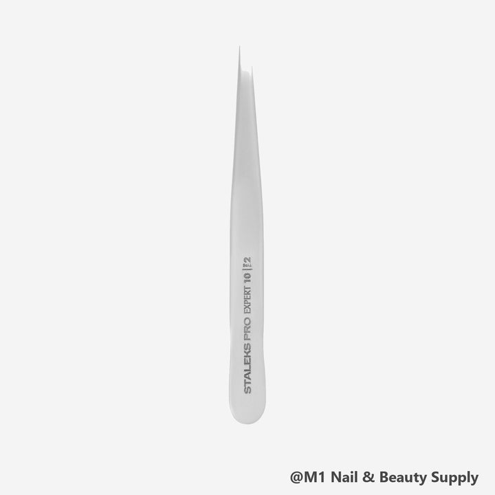 Staleks Expert 10 narrow straight eyebrow tweezers TE-10/2