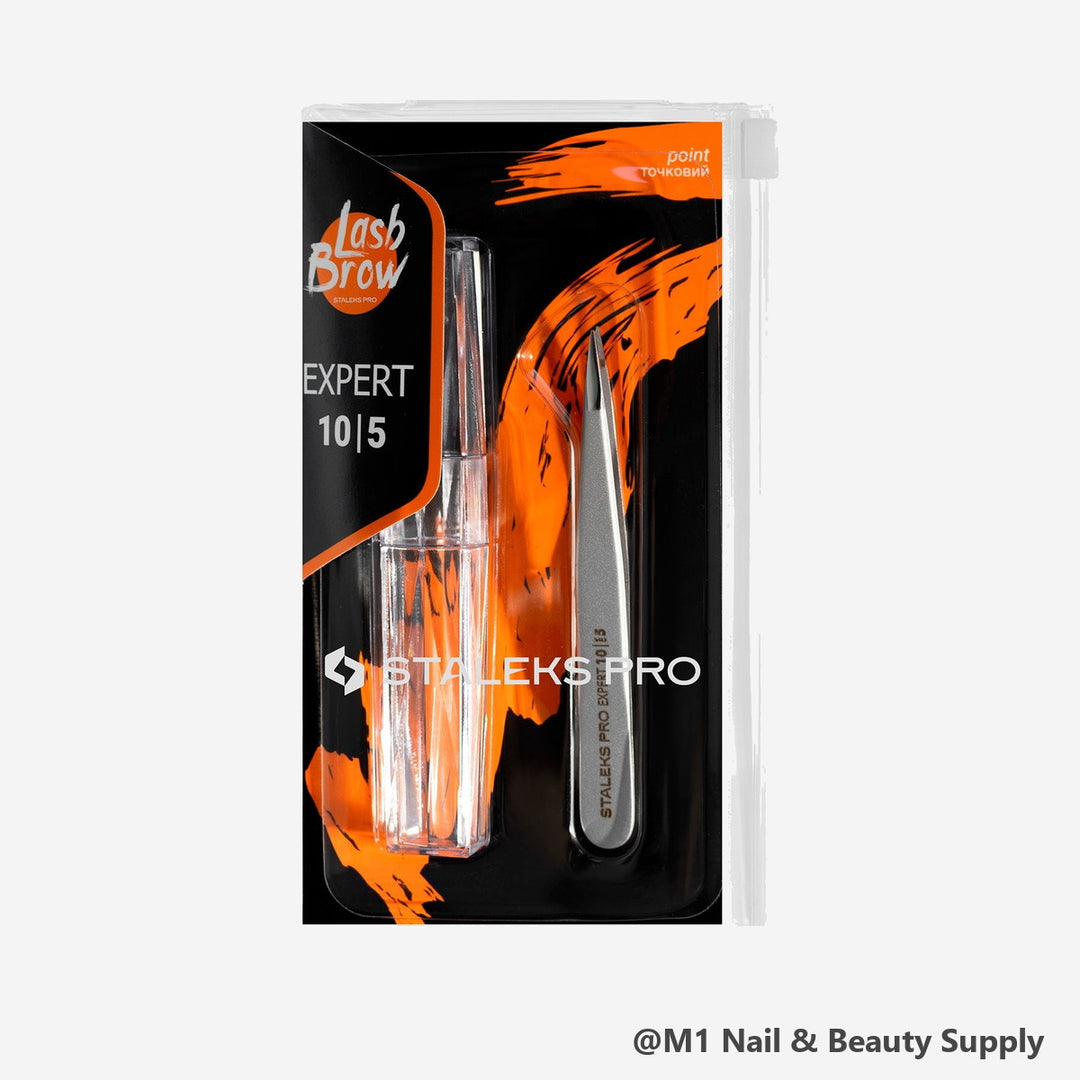 Staleks Expert 10 pointed eyebrow tweezers TE-10/5 (view 3)