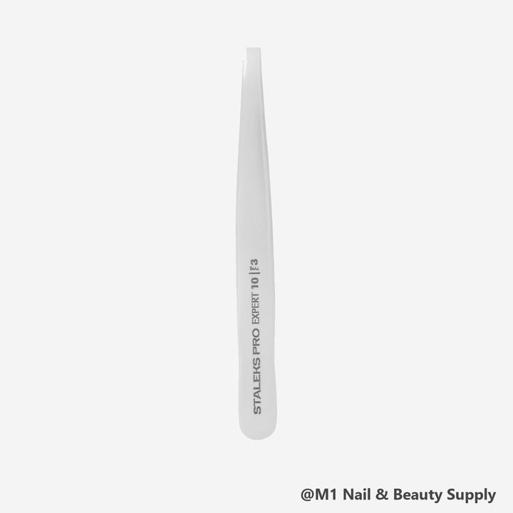 Staleks Expert 10 wide slant eyebrow tweezers TE-10/3