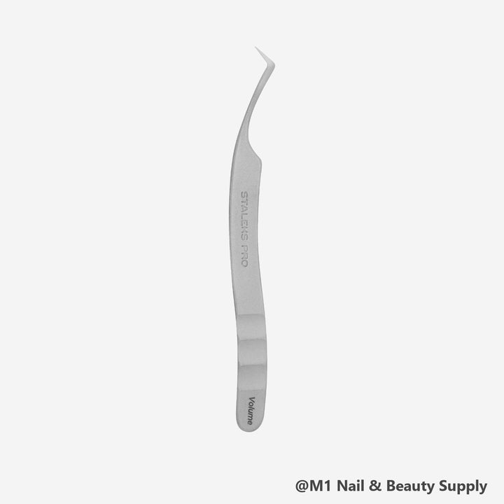 Staleks Expert 41 curved L-shape eyelash tweezers TE-41/2