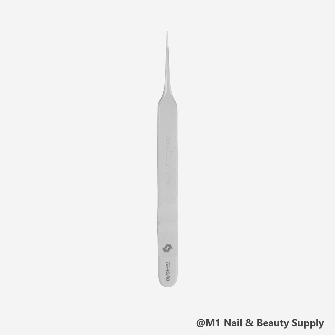 Staleks Expert 40 straight eyelash tweezers TE-40/10