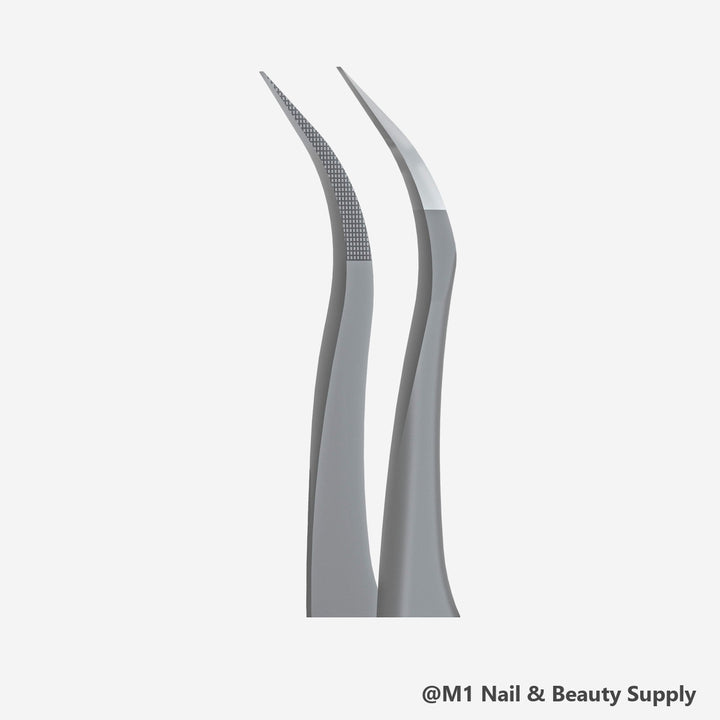 Staleks Expert 45 fiber tip curved eyelash tweezers TE-45/1 (view 3)