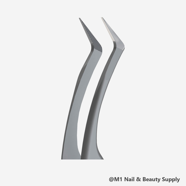 Staleks Expert 45 fiber tip L-shape eyelash tweezers TE-45/2 (view 3)