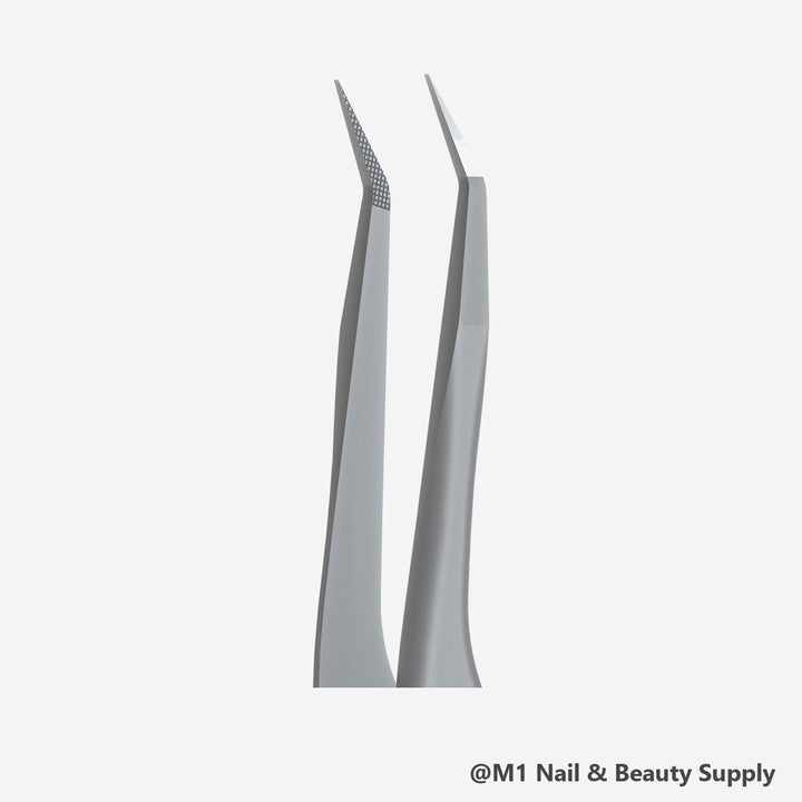 Staleks Expert 45 fiber tip mini L eyelash tweezers TE-45/8 (view 3)