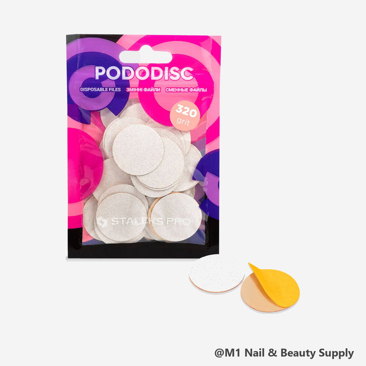 Staleks Pododisc white refill pads L 25 mm, 240 grit, 50 pcs (view 2)