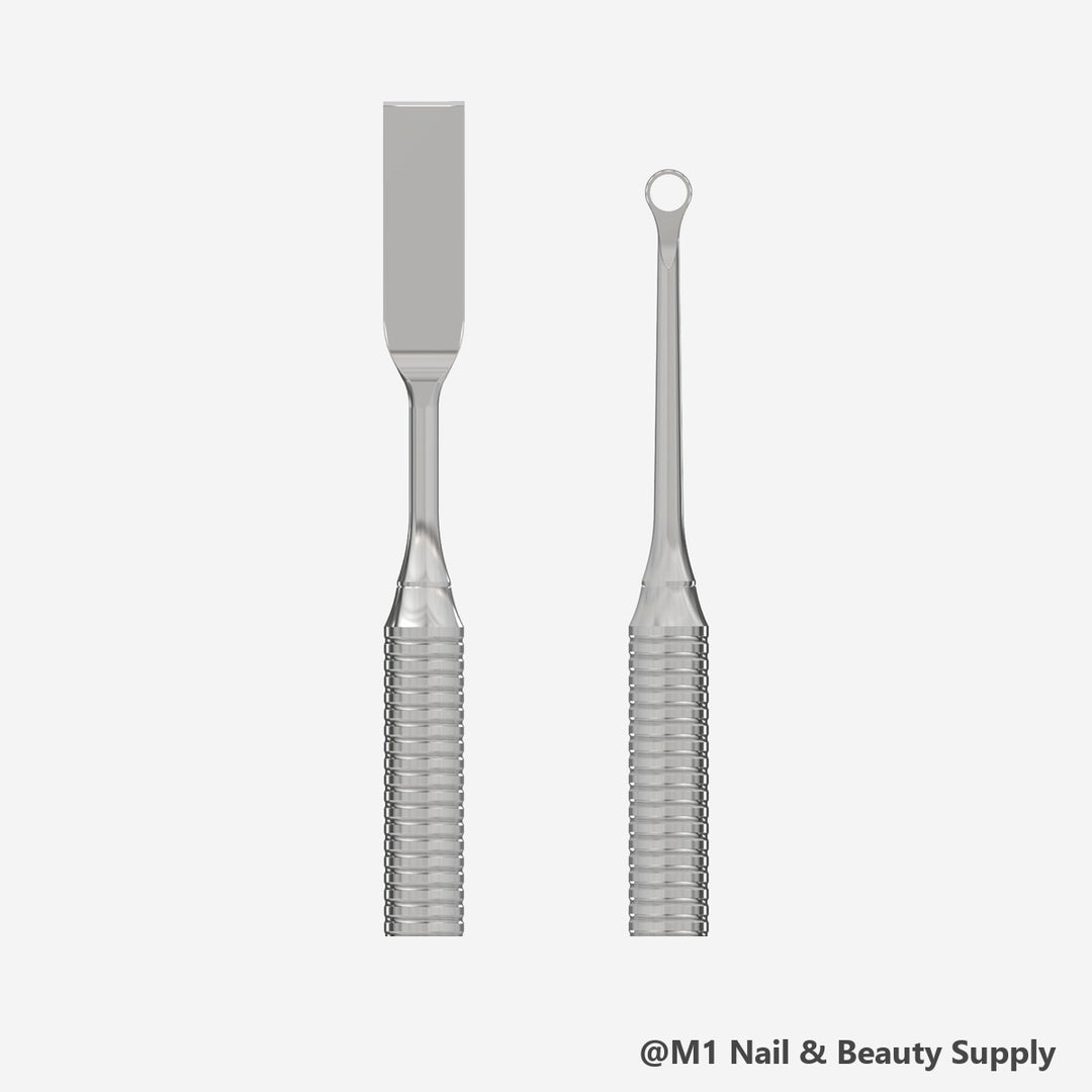 Staleks Expert 51 cuticle pusher with ring (loop) cleaner PE-51/1 (view 3)
