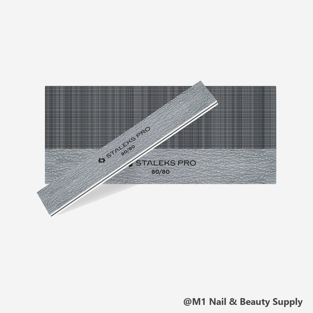 Staleks Straight wide mineral nail file 80/80 grit (50 pcs) (view 2)