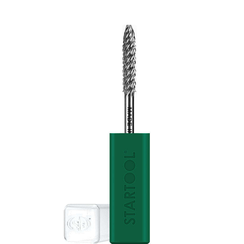 Startool Cone Large Under Nail Cleaner nail drill bit, 1/8" shank, carbide finish