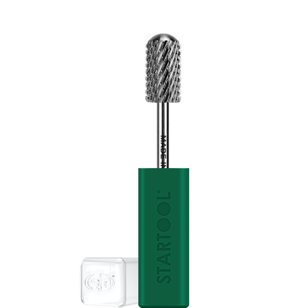 Startool Round Top Large Barrel X Coarse (RX) nail drill bit, 3/32" shank, carbide finish