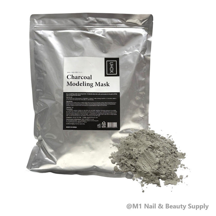 Uhox Charcoal Modeling Mask Powder 1 kg, Case of 20 bags