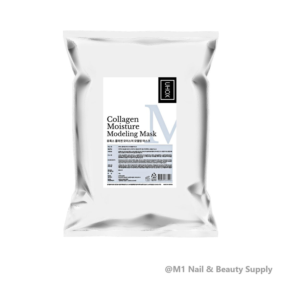 Bột mặt nạ dẻo Uhox Collagen Moisture 1 kg, Thùng 20 túi