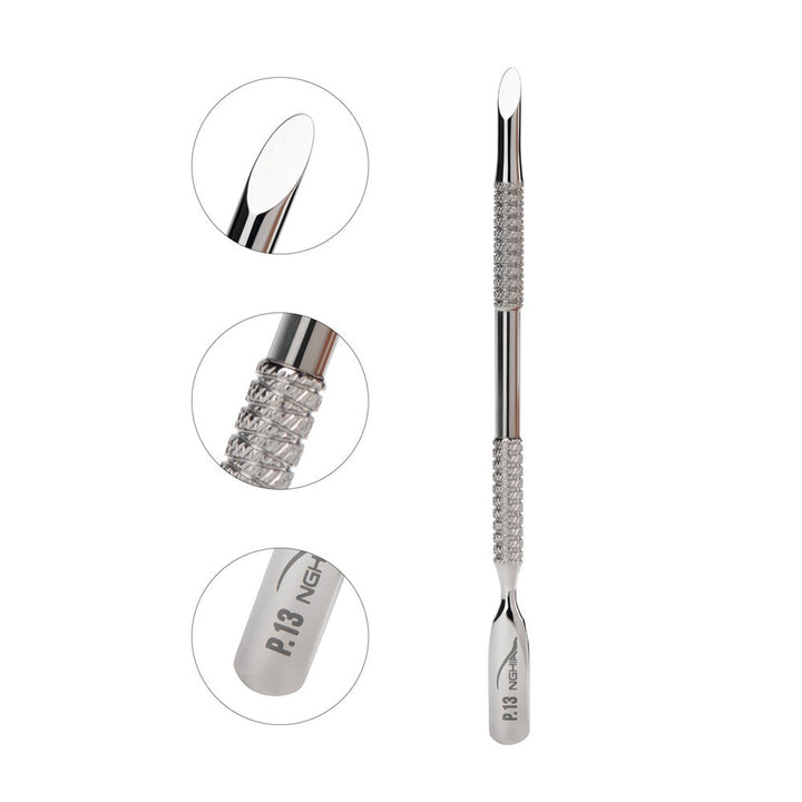 NGHIA P-13 cuticle pusher close-up details