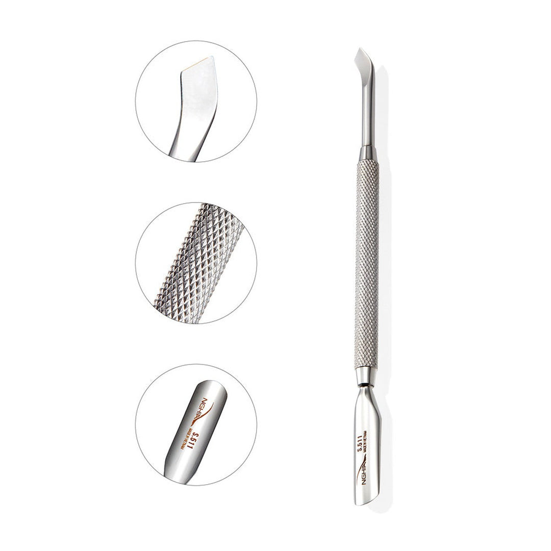 NGHIA S-511 cuticle pusher close-up details