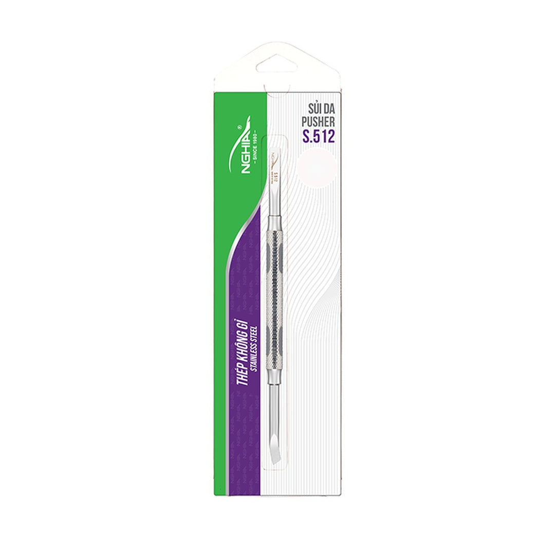 NGHIA S-512 cuticle pusher with packaging