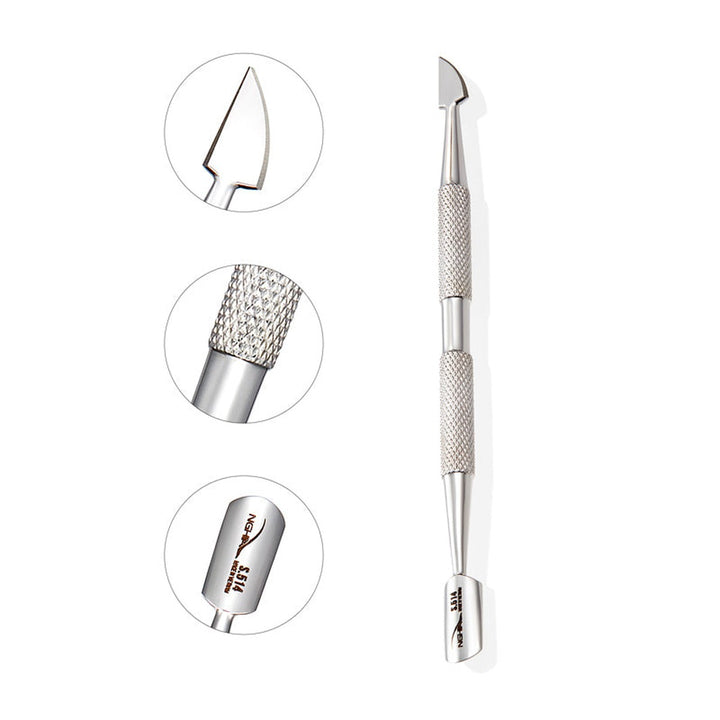 NGHIA S-514 cuticle pusher close-up details
