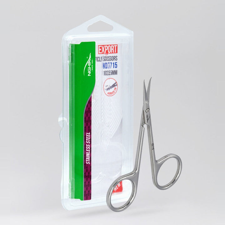 NGHIA KD-715 cuticle scissors with packaging
