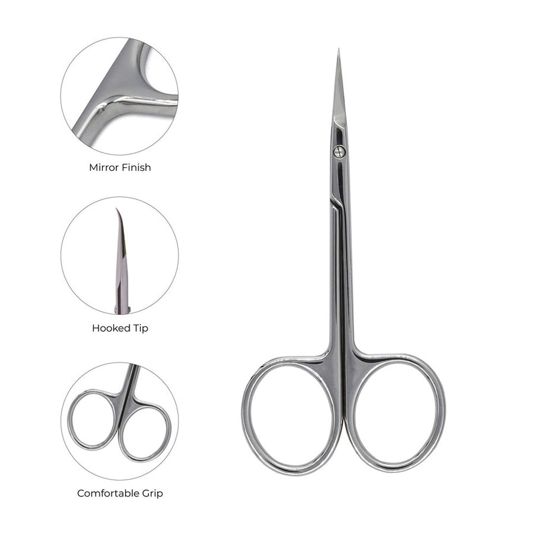 NGHIA KD-715 cuticle scissors close-up details