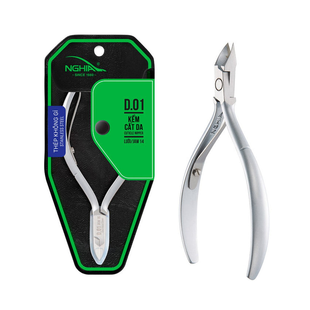 NGHIA D-01 cuticle nipper with packaging